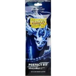 Dragon Shield JAPANESE Size Perfect Fit Sealable Inner Sleeves Clear (100 Sleeves) [För Yu-Gi-Oh-kort]